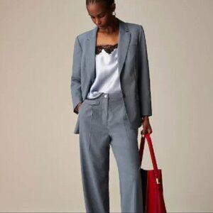 NWT! J. CREW Relaxed Blazer in Gauzy Italian Wool Blend CC381 in Warm Chambray 8